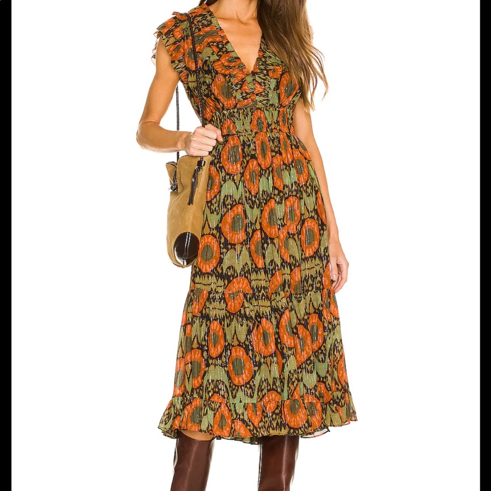 NWT Ulla Johnson Samara Dress in nocturne print size 4